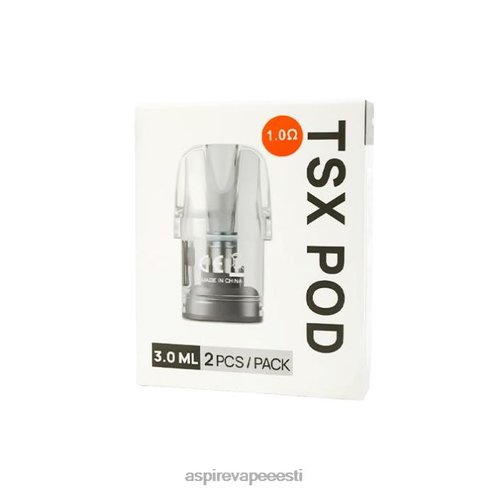 Aspire Vape - Aspire Tsx Pod 1,0 oomi (3,0 ml) / 2 tk paki kohta (ühildub cyber s-i ja cyber x-iga) TLJRJ234